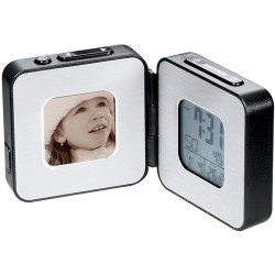 Column Digital Photo Frame Alarm Clock