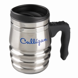 12 oz. Stainless Steel Tri-Roll Desk Mug