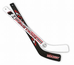 Plastic 17-1/2" hockey stick (player)