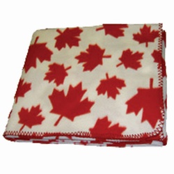 Maple Leaf Fleece Blanket