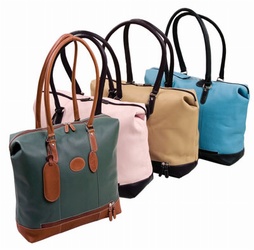 Ladies leather duffel