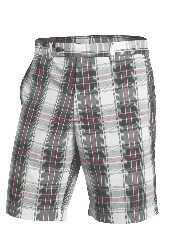 Milos Plaid Bermuda Short