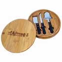 ROUND BAMBOO SERVING SET