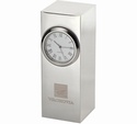 Radiance Silver Plated Column Clock