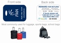 Return Moi Luggage Tag